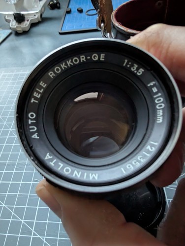 Minolta auto tele rokkor 100mm - tele,