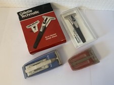 Collection of Vintage Gillette Razors Techmatic Slim-Twist All Cased
