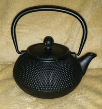 BLACK CAST IRON HOBNAIL KETTLE