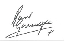 Paul Gascoigne - NEWCASTLE, TOTTENHAM & MIDDLESBROUGH - Signed White Card