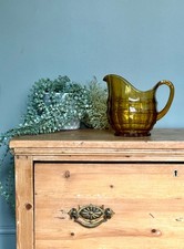 Art Deco Amber Glass 'Jacobean' Jug