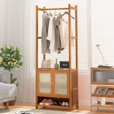 Bamboo Clothes Rail Garment