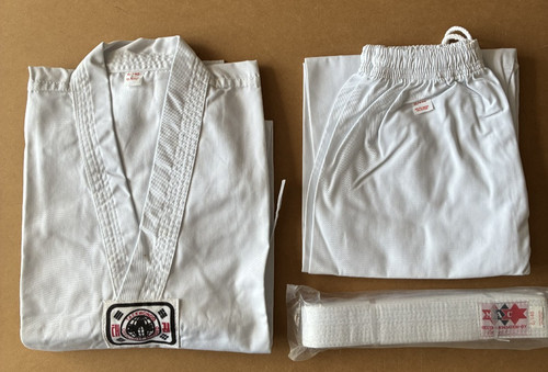 Taekwondo kids white - v, neck