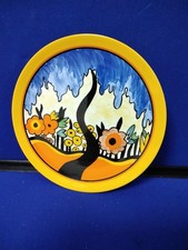 Wedgwood Clarice Cliff "Garden Blue" plate. The "Bizarre " Range - 1106