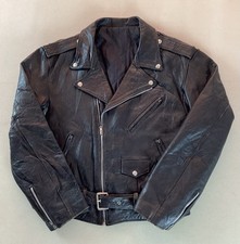 Vintage leather biker jacket - vintage,