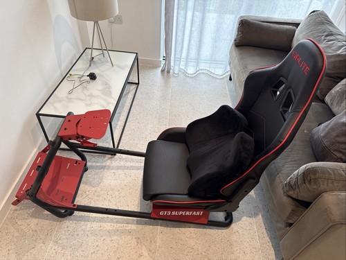 Sim racing cockpit with - sim, seat