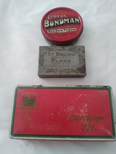 3 Vintage Tobacco Tins