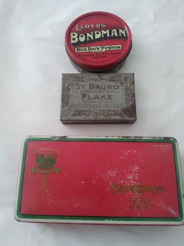 Vintage tobacco tins - vintage,