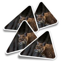 4x Triangle Stickers - Bobcat