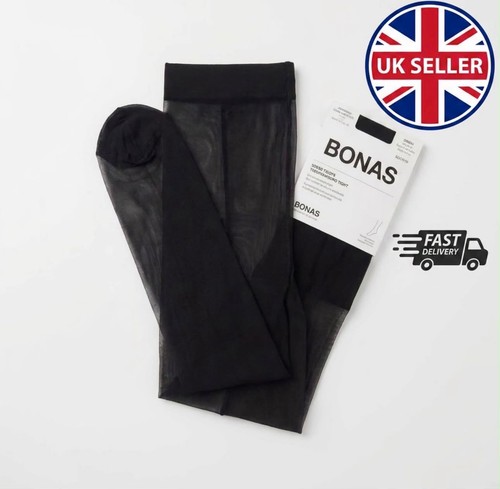 Black crotchless sheer tights - black,