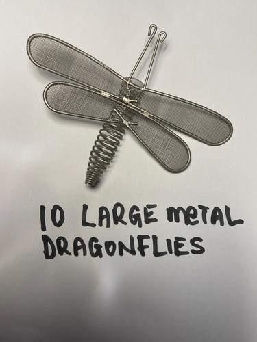Large metal dragonflies - 10,