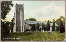 Thornham Magna St Mary Magdalene Church 1910 Postcard Thirkettle Sheerness