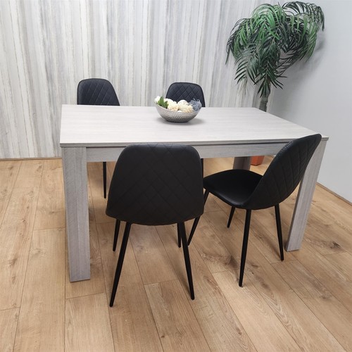Grey wood dining table - grey,