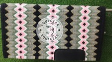 Horse Western Show Saddle Blanket 100%NEW ZEALAND WOOL - custom your design