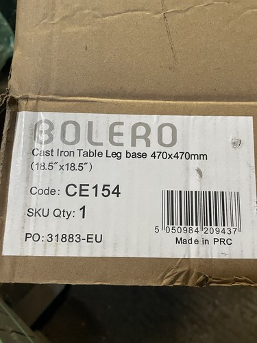 Bolero cast iron - cast, four