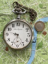 Goliath Argentan Case 80 mm Big Pocket Watch, montre, Orologio da tasca