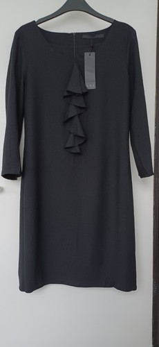 Set dress black ruffle detail - dress,
