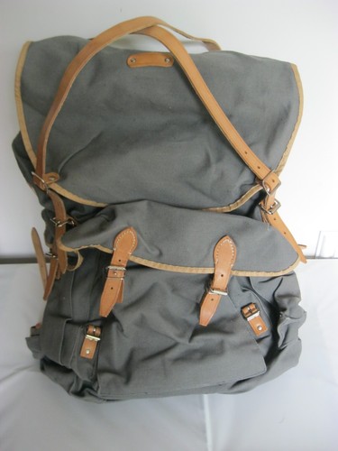 Vintage canvas rucksack metal - canvas, rucksack.