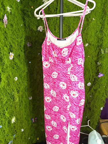 Quiz pink white floral - pink/white, strappy