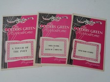 3 x THEATRE PROGRAMMES - FROM