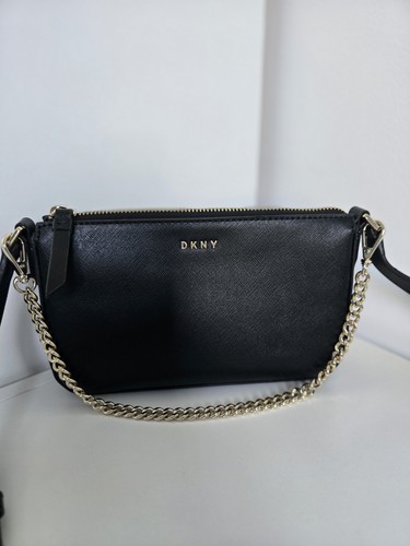 Dkny black saffiano faux - dkny,