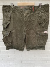 Superdry Shorts Mens Green Xxl 2xl Core Heavy Cargo Utility Military Army W38