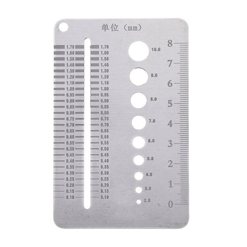 Screw gauge size plate - gauge,