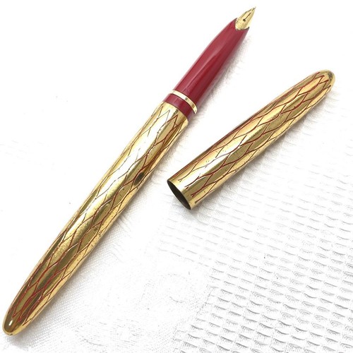 Vintage lady sheaffer red gold - sheaffer,