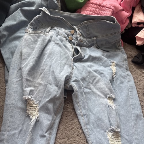 High waisted ripped jeans - high,