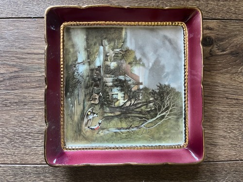Pair vintage plate - of,