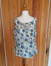 Vermont by Noa Noa Abstract Print Top with Bow Detail Silk & Cotton Size L