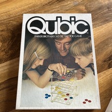 Vintage Qubic Parker Brothers 3-D Tic Tac Toe Game 1972 Complete Set