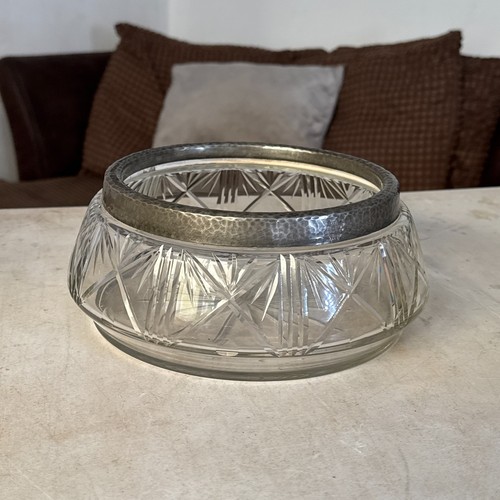 Antique unity pewter - pewter, rimmed