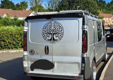 LARGE 23" Viking Compass Runic rune wall art vinyl decal car camper van sticker