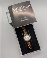 Aviatime - Ladies gold watch -