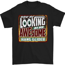 Awesome hang glider gliding - an,