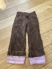 Chipie Vintage Brown And Pink Kids Trousers Age 8