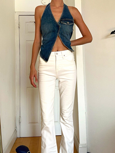 Crew women white bootcut - j.crew,