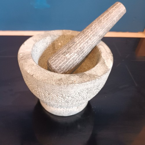 Granite pestle and - and, mortar