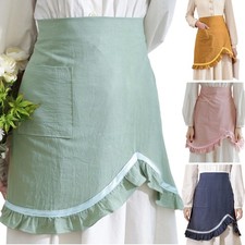 Cotton Ruffled Apron Polyester