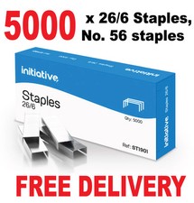 5000 x 26/6mm Staples, no 56 staples -Fits Half Strip Full Strip Long Arm 26/6