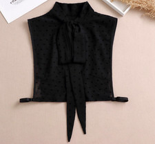 Black Fake Collar False Fake Collar Detachable Half Shirt Collar B834(K)