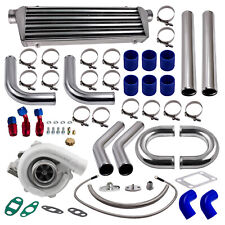 T04E T3/T4 A/R 0.63 400+HP TURBO Oil Line 2.5" Intercooler Piping Pipe Kits New