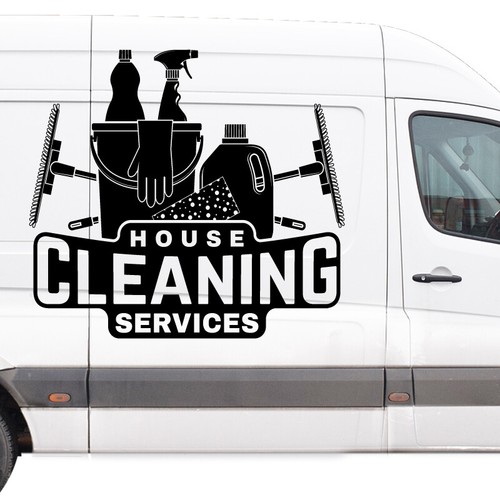 Cleaning company wall sticker