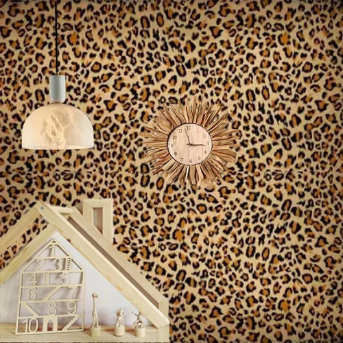 Leopard print wallpaper peel - print,
