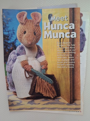 Vintage knitting pattern - knitting, hunca