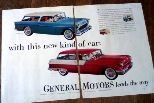 1955 chevrolet nomad print - 1955,