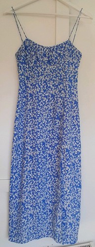 Zara midi dress blue floral - dress,
