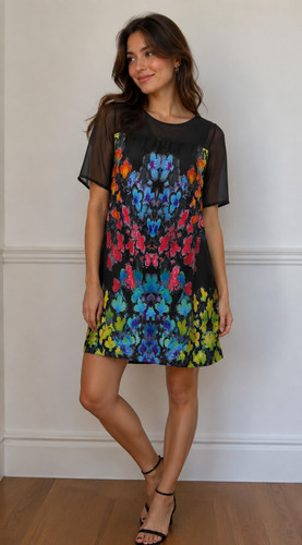 Floral midi dress twiggy - floral,