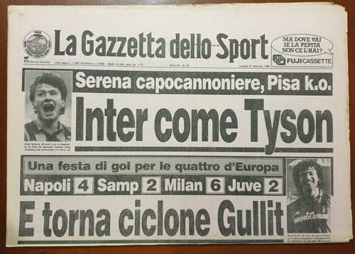 Gazzetta dello sport - gazzetta, 27